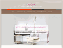 Tablet Screenshot of meubles-ascot.com